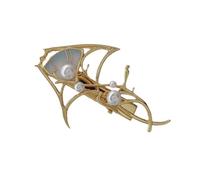 Elegante pinza para el pelo de perlas con diseños de mantas, multiuso, con forma de rayo de mantas, horquilla única para mujer