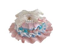 Elegante pinza para el pelo en miniatura para sombrero de copa de estilo Lolitas, encaje y perlas, adornado para fiestas, joyería elegante