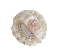 Elegante pinza para el pelo en miniatura para sombrero de copa de estilo Lolitas, encaje y perlas, adornado para fiestas, joyería elegante