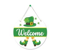 Elegante placa para puerta con hojas de vacaciones, cartel de bienvenida, adecuado para hogares, empresas que quieren celebrar fiestas con estilo