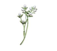 Elegante Planta Broche Pin De Aleación Textura Joyería Para Camisas Mochilas Fiesta Fiesta Decoración Única Broche