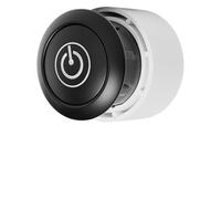 Elegante pomo de aleación de zinc con función de brillo en la oscuridad, mecanismo de resorte oculto a presión para abrir, manija de cajón minimalista moderna negra