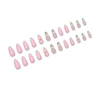 Elegante Prensa En Uñas Conjunto Uñas Artificiales Uñas Falsas Acrílico Francés Que Proporcionan Una Aplicación Fácil Y Eliminación Para Las Mujeres