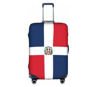 Elegante protector de maleta, elástico con impresión de República Dominicana, accesorios de viaje, equipaje elástico, White, S