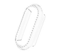 Elegante protector de pantalla con incrustaciones de policarbonato hueco para banda 9/9NFC, pulsera de actividad, uso en interiores y exteriores, medio paquete