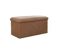 Elegante puf rectangular moderno de 60 x 36 x 36 cm, reposapiés otomano suave, versátil y elegante, banco de almacenamiento, taburete bajo multifuncional para sala de estar, decoración elegante del