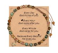 Elegante pulsera adherente Meet Plan, joyería permanente de sustancias mixtas para instancias espirituales e incidentes especiales, regalos para mujeres en la comunidad de fe, talla única, como se