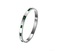 Elegante pulsera de diamantes completa con mecanismo de bisagra elástica doble e interior antideslizante para un uso estable durante las actividades diarias (7)