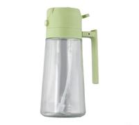 Elegante pulverizador de aceite de vidrio 2 en 1 y dispensador de 470 ml/600 ml para uso práctico en tus aventuras culinarias (verde, 470 ml)