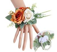 Elegante ramillete de dama de honor realista, flor de muñeca para decoración de bodas y fiestas, varios colores