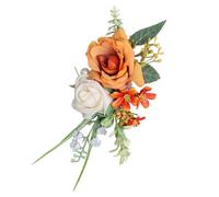 Elegante ramillete de dama de honor realista, flor de muñeca para decoración de bodas y fiestas, varios colores