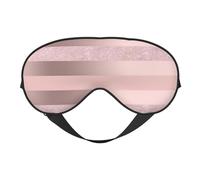Elegante Raya Rosa Rubor Con Brillo De Oro Rosa, Cubreojos completos Antifaz bloqueador de luz Antifaz para dormir Antifaz suave con los ojos vendados Noche