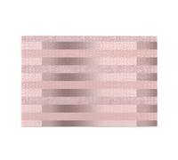 Elegante Raya Rosa Rubor con Purpurina Oro Rosa, Rompecabezas de 1000 Piezas, Rompecabezas de Madera para Toda la Familia, decoración de Pared para Adultos y Adolescentes.