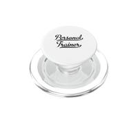 Elegante Regalo de tipografía de Entrenador Personal con un Swoosh PopSockets PopGrip para MagSafe
