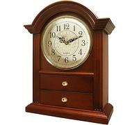 Elegante reloj decorativo para abuelo, reloj de mesa de madera de 11 pulgadas para decoración de sala de estar, reloj decorativo de abuelo para chimenea, escritorio, estante y decoración del hogar