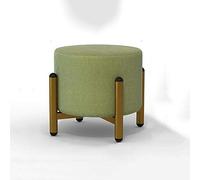 Elegante reposapiés verde, versátil mesa de café para el hogar, taburete moderno para sala de estar, solución elegante de asiento bajo, perfecta para decoración del hogar y comodidad