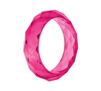 Elegante resina facetada con múltiples dimensiones, ajuste cómodo, accesorio para regalos con diseños irregulares de facetas, talla única, como se describe