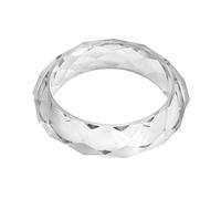 Elegante resina facetada con múltiples dimensiones, ajuste cómodo, accesorio para regalos con diseños irregulares de facetas, talla única, como se describe