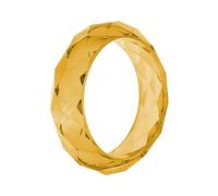 Elegante resina facetada con múltiples dimensiones, ajuste cómodo, accesorio para regalos con diseños irregulares de facetas, talla única, como se describe