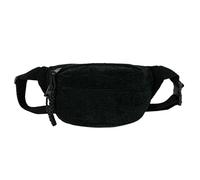 Elegante riñonera de pana compacta, bolsa cruzada para mujer, bolsa de hombro para correr y escuela, Black