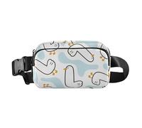 Elegante riñonera para mujeres, hombres, adolescentes, mini riñonera de viaje con correa ajustable para compras, deportes, trabajo, divertido río de pato, Funny Duck River on, talla única, Informal