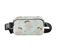 Elegante riñonera para mujeres, hombres, adolescentes, pequeña bolsa de pecho con correa ajustable para viajes, compras, correr, encantadoras bailarinas y bailar, Lovely Girls Ballerinas Dancing,
