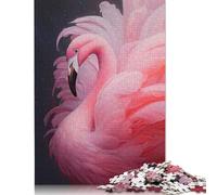 Elegante rompecabezas de 1000 piezas con flamenco rosa para adultos, rompecabezas, regalos para adolescentes, rompecabezas de papel, rompecabezas relajantes, rompecabezas de 1000 piezas (75 x 50 cm)