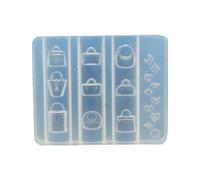 Elegante sello en forma de bolso de silicona en relieve para diseños de salón y accesorios de manicura en el hogar, moldes de gotas de gel fáciles de usar