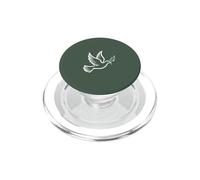 Elegante Signo de fe Paloma de Paz Cristiana PopSockets PopGrip para MagSafe