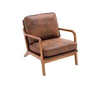 Elegante silla tapizada, marco de madera para sala de estar, oficina, dormitorio y recepción. Solución acogedora y elegante para decoración del hogar