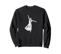 Elegante Silueta de Bailarina de Ballet en Salto Sudadera