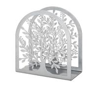 Elegante solución de almacenamiento de servilletas, dispensador de tela independiente, toallero hueco de metal para mesa de comedor, servilletero moderno de metal