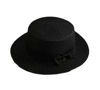 Elegante sombrero de lazo para mujer, diseño trenzado elegante, forro transpirable, para graduación, evento, boda, té, fiesta, transpirable, con forro para damas, tés, Negro, Talla única