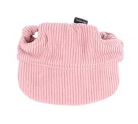 Elegante sombrero de sol para mascotas para perros y gatos, sombrero ajustable de terciopelo acanalado ligero para acampar (XS)