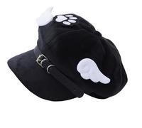 Elegante sombrero octogonal para parejas, cómodo sombrero de borde ancho, tamaño ajustable para jóvenes individualistas, color negro, Negro, Talla única