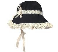 Elegante sombrero victoriano vintage para disfraz de fiesta de té, base de capó victoriano francés, percha vintage, Negro, Talla única