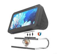Elegante soporte acrílico transparente para Echo Show 5, soporte transparente para dispositivo con base estable, accesorio moderno para el hogar inteligente para encimera de cocina y configuración de