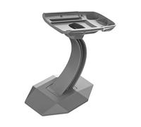 Elegante soporte de ABS para escritorio con diseño de estante de almacenamiento para una presentación segura y atractiva
