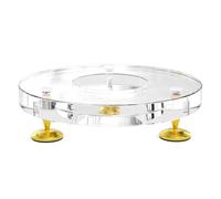 Elegante soporte de acrílico para altavoces portátiles, diseño antideslizante que reduce las resonancias, soporte de mesa acrílico