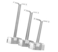 Elegante soporte de exhibición de pendientes de acrílico conjunto de 3 soportes de joyería de ahorro de espacio para tienda minorista y uso doméstico Soporte de exhibición de joyas de acrílico