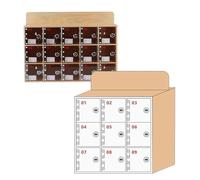 Elegante soporte de madera para teléfono móvil montado en la pared con 9 ranuras, ideal para escuelas y oficinas, elegante estante para teléfono para un mantenimiento seguro