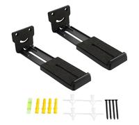 Elegante soporte de pared para barras de sonido largas con sistemas de sujeción seguros e instrucciones de configuración sencillas (idioma español no garantizado)