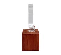Elegante soporte de reloj de nogal con base de madera, elegante organizador en forma de C para relojes, ahorro de espacio, soporte de exhibición de joyas, soporte de reloj de nogal, talla única, como