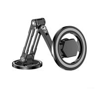 Elegante soporte magnético para teléfono para vehículos compatible con varios iPhone, incluido el último modelo (negro)