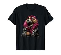 Elegante Spaniel Retrato Moda Perro Copa de Vino Gráfico Camiseta