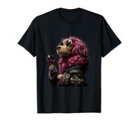 Elegante Spaniel Retrato Moda Perro Copa de Vino Gráfico Camiseta