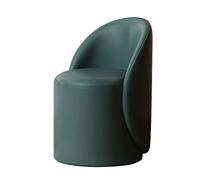 Elegante taburete de maquillaje con respaldo giratorio para profesionales, diseño elegante para dormitorio y vestidor, ideal para maquilladores