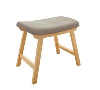 Elegante taburete pequeño de tela suave con diseño de tronco, cómodo reposapiés antideslizante para sala de estar, dormitorio y sofá, taburete versátil para maquillaje y descanso