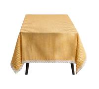 Elegante tapete de de Lino a Cuadros, de Cuadrado de inspiración Retro, Juego Multiusos de 2, Ideal para picnics, del té, Mantel de terraza para casa Rural