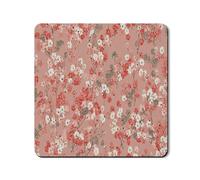 Elegante tapete protector floral para lavadora, diseño de flores vintage, cubierta antipolvo para lavadora, antideslizante, impermeable, para lavadora, 24 x 24 pulgadas